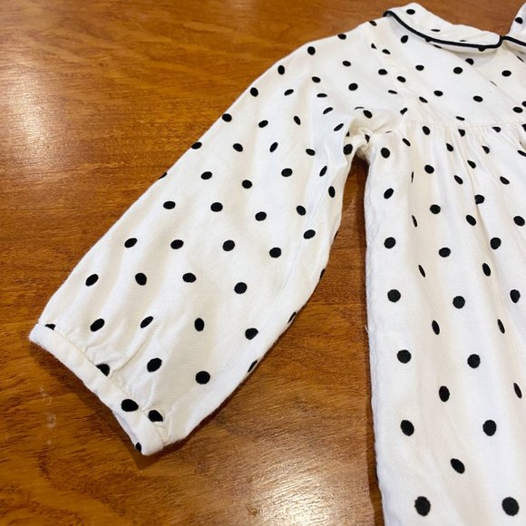 Jacadi White and Black Polka Dot Dress - Picture 3 of 9